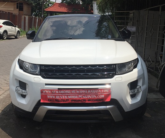 sewa range rover evoque surabaya, sewa range rover evoque wedding car terbaru surabaya